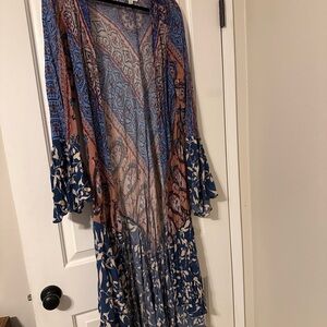 Umgee Mixed Print Duster/Kimono M